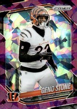 2025 Panini Prizm #61 Geno Stone Purple Ice #/225
