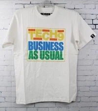 Technine Business Short Sleeve T-Shirt Mens XL White New