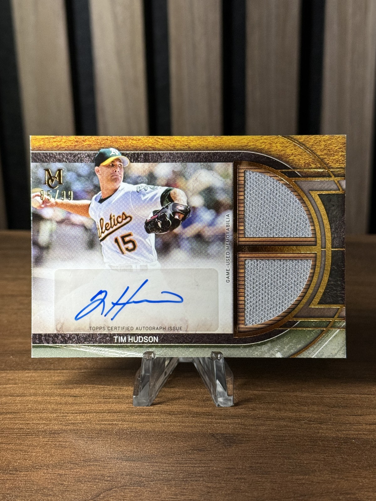 2025 Topps Museum - SPDRA-TH Tim Hudson Signature Swatches Dual Relic Auto #/99
