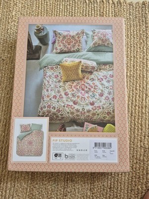 NEU Pip Studio Bettwäsche 155x220 Il Ricamo Off-white Weiß NP 120 