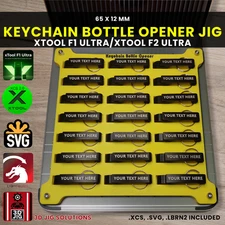 xTool F1 Ultra & F2 Ultra Metal Keychain & Bottle Opener Jig | Laser Engraving