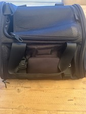 Dagne Dover Kyoto Pet Carrier Large black Recycled Mesh Travel Bag 20lb NEW