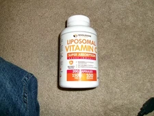 Wholesome Wellness Liposomal Vitamin C 1500mg Supplement 200 Capsules 11/2027