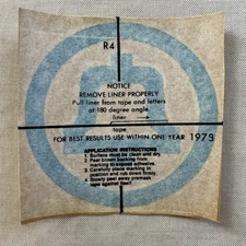 Vtg 1979 Bell System R4 Reflective Decal NOS 3M Scotchlite Payphone Telecom