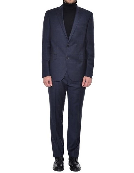 Herren Joop Anzug Navy Wolle 40