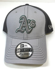 Oakland Athletics MLB NE Grayed-Out Neo Flex-Fit Hat - Gray/Green