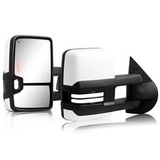 Switchback Tow Mirrors for 07-13 Silverado Sierra White 8624 Painted White
