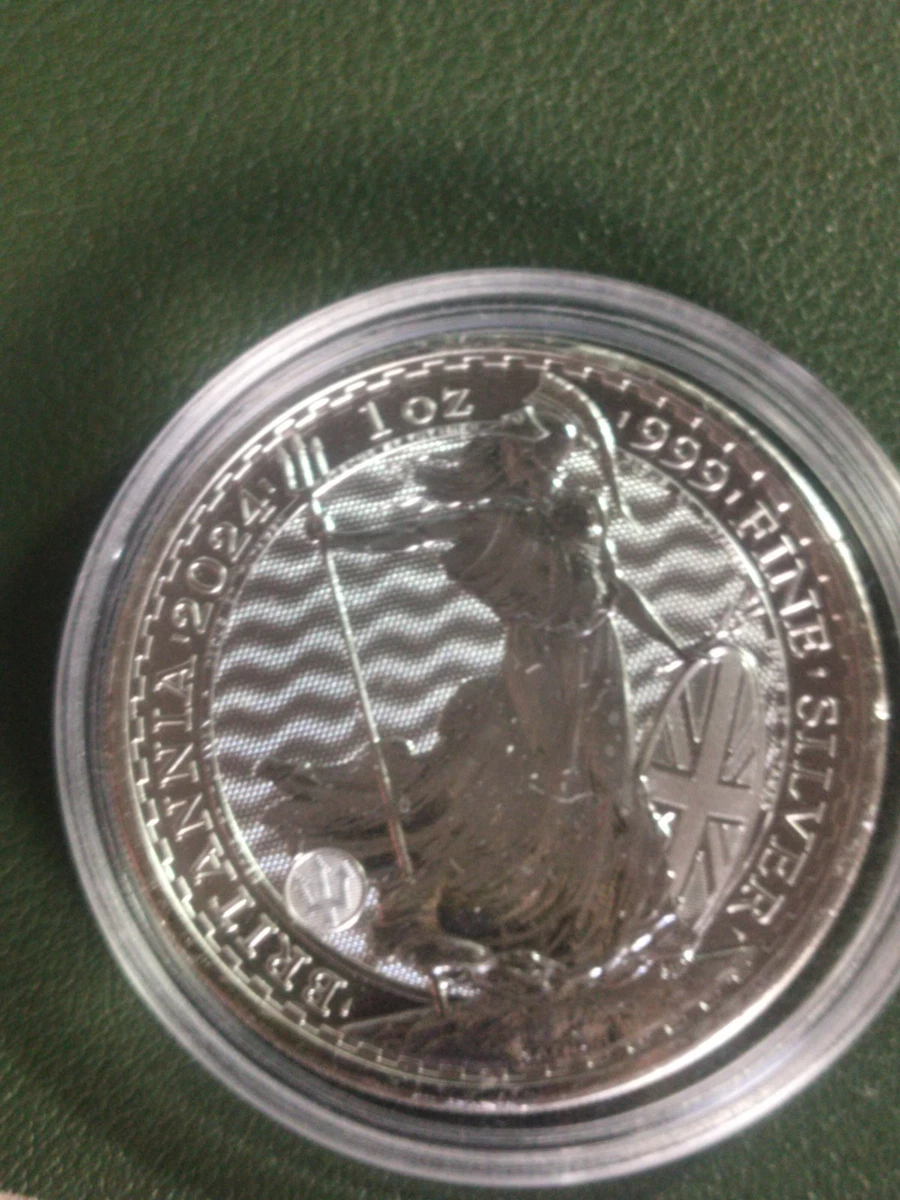 1 ONZA PLATA BRITANNIA 2024. PLATA .999. BRILLO ESPECTACULAR. BRI-30