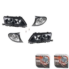 Phare Osram Night Breaker Laser Compatible Avec BMW Série 3 Noir E46 01-05 L R