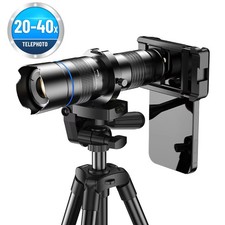 20-40X Telephoto Phone Camera Lens Zoom Telescope Kit Tripod Universal Smartphon