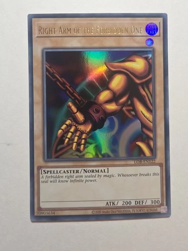 Right Arm of the Forbidden One LOB-EN122 25th Anniversary Ultra Rare NM YGO