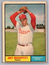 1961 Topps #433 Art Mahaffey Philadelphia Phillies