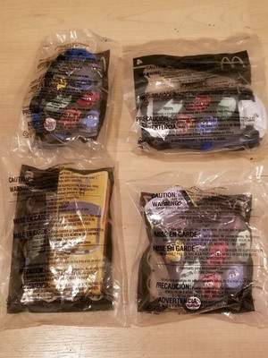 2006 McDonalds Disney Pixar Cars Happy Meal Toys  Set of 4 NIP  # 3 # 4 #5 #7