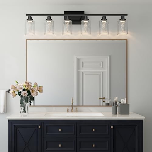 LED Vanity Lights for Bathroom, 6-Light Dimmable LED Bathroom Light Fixtures - Picture 3 of 7