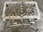 vintage griswold cast iron no. 402 double burner camp stove cook top
