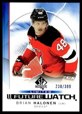 2024-25 SP Authentic Future Watch Limited Blue Brian Halonen RC /399 #128