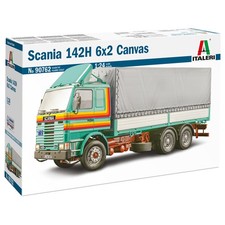 Italeri 1/24 Scania Truck Model Kit 142H 6x2 Curtain Sided Trailer