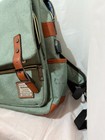Ugrace Green Canvas Backpack with USB Port – Vintage Style Tech Laptop Bag — photo 2