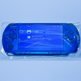 Sony PSP 3000 64GB Set - Vibrant Blue (Battery, Charger, Case & More) USA Seller