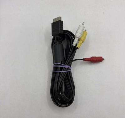 Genuine Original Sony PlayStation PS1 PS2 PS3 AV Audio Video Cable RCA Component