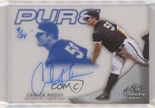 2014 Leaf Trinity Pure Auto Blue 9/24 Carlos Rodon #P-CR2 Auto hn8