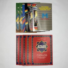 Vintage 1980's Atari Video Computer System Catalog 45 Game Program - Lot of 12 