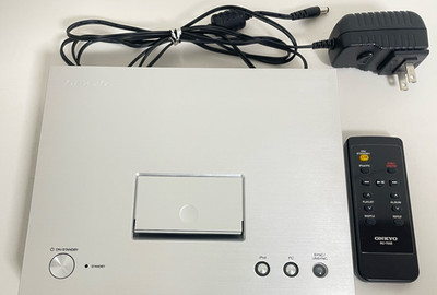 ONKYO ND-S1000 Digital Media Transport iPod PC USB Silver Tested