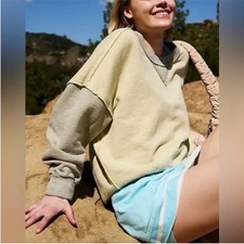 NEW Free People Movement Start Up Pullover Sweatshirt Oversized MEDIUM