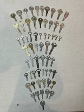 Mixed Lot 62 Vintage Antique Keys Yale, Corbin, Skeleton, Flat, Brass