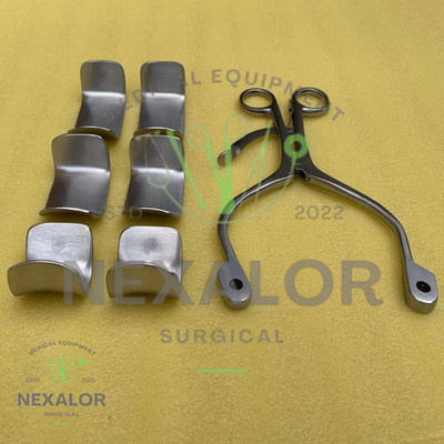Kolbel Retractor Set with 6 blade for Shoulder Repair