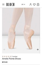 Bloch Amelie Pointe Shoes Pink Size 5.5 3x New In Box