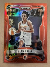 2026 Panini Prizm WNBA Leila Lacan #28 Red Prizm 230/299 Connecticut Sun