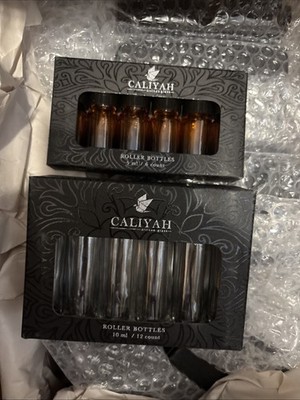 Caliyah Artisan Glass Rollers  & Amber Bottle Pack  As Picture New No Refund