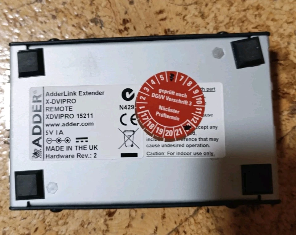 Adder Adderlink KVM USB DVI Video Extender X-PRODVI Local&Remote XDVIPRO Switch - Bild 4 von 4