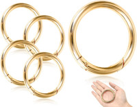 4 StüCk Karabiner,Zinklegierung Groß Karabinerhaken,Sehr Robust O Ring,SchlüSsel