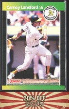 1989 Donruss #243d Carney Lansford Oakland Athletics