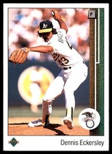 Dennis Eckersley 1989 Upper Deck #664 Athletics MLB READ FREE SHIP AutographDen