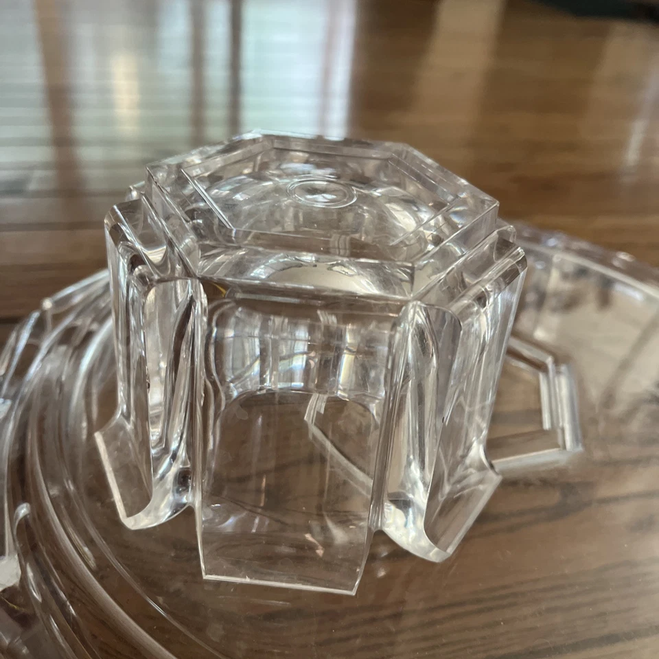 Servidor de inmersión MCM Lucite William Bounds Grainware Regal de colección grandes chips Foto 4 de 4