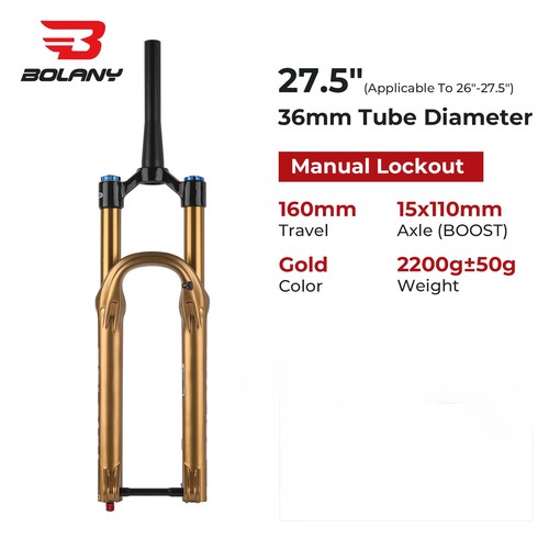 27.5/29Inch Boost Air Suspension Fork 160mm Travel MTB Damping Adjustable Fork - Picture 25 of 30