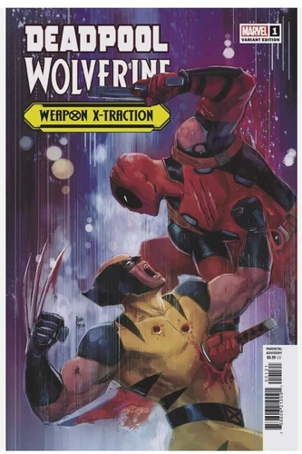 DEADPOOL WOLVERINE WEAPON X-TRACTION #1 MARVEL 2024 ROD REIS VARIANT NM