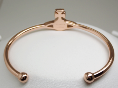 Vivienne Westwood Grace Bas Relief Bangle Pink Gold Light