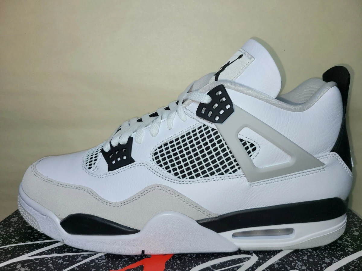 Air Jordan 4 Retro 'Military Black' - Air Jordan - DH6927 111 - white/black/neutral  grey