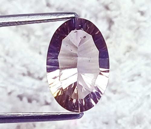 Anillo de ametrino brasileño 100 % natural certificado piedras preciosas sueltas 3,80 quilates tamaño - Imagen 5 de 7