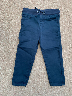 Next Kleinkind Jungen dunkelblau Stretch Chino Hose Größe 12-18 Monate - einmal getragen!