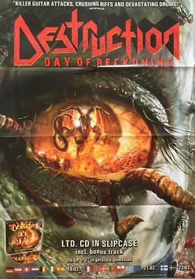 DESTRUCTION - Day Of Reckoning - Promo Poster - gefaltet / folded - Sammlerstück