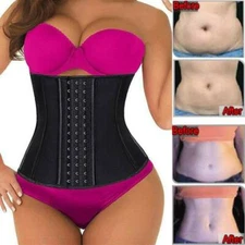 Fajas Colombianas Girdle LATEX Waist Trainer Cincher Long Torso Shapewear Shaper