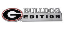 New Georgia Bulldogs Edition Chrome Auto Emblem. New Georgia Bulldogs Edition Chrome Auto Emblem.