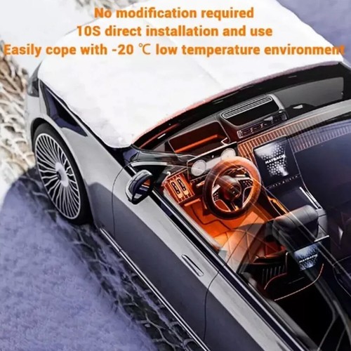 15" Wireless Car Warm Heated Steering Wheel Cover Rechargeable Fuzzy ProtectorXI - Picture 8 of 12