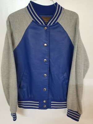 Youth Large Long Sleeves Casual Varsity Cotton Letterman Jacket