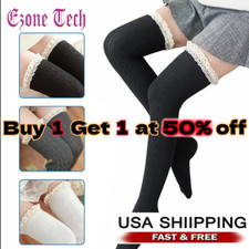 New Girls Ladies Women Thigh High Over the Knee Socks Long Stockings Warm